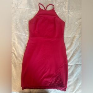 Fuchsia midi dress